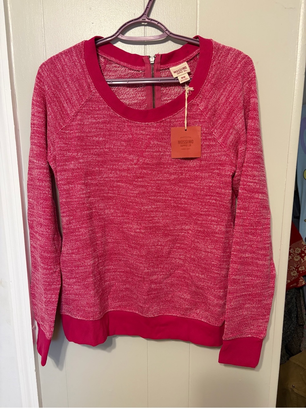 Mossimo Supply Co. Women's Pink Crewneck Sweater